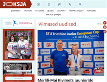 Tablet Screenshot of jooksja.ee